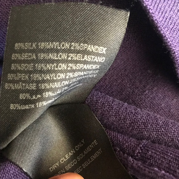 Bebe Turtleneck Keyhole 3/4 Sleeve Shirt: Size-SM - Picture 6 of 8